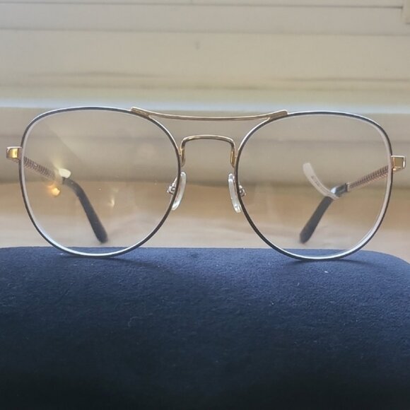 NEW & AUTHENTIC EYEGLASSES JIMMY CHOO MODEL JC200, 54-18-140, GOLD-BLACK - Picture 1 of 4